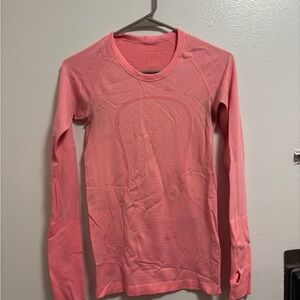 Women's Lululemon Swiftly Tech Pink Long Sleeve Top